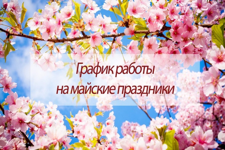 Майские праздники 2023! Наш график работы.